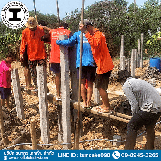 รับตอกเสาเข็มไมโครไพล์ ปทุมธานี - รับลงเข็มหกเหลี่ยมด้วยแรงคน ปทุมธานี